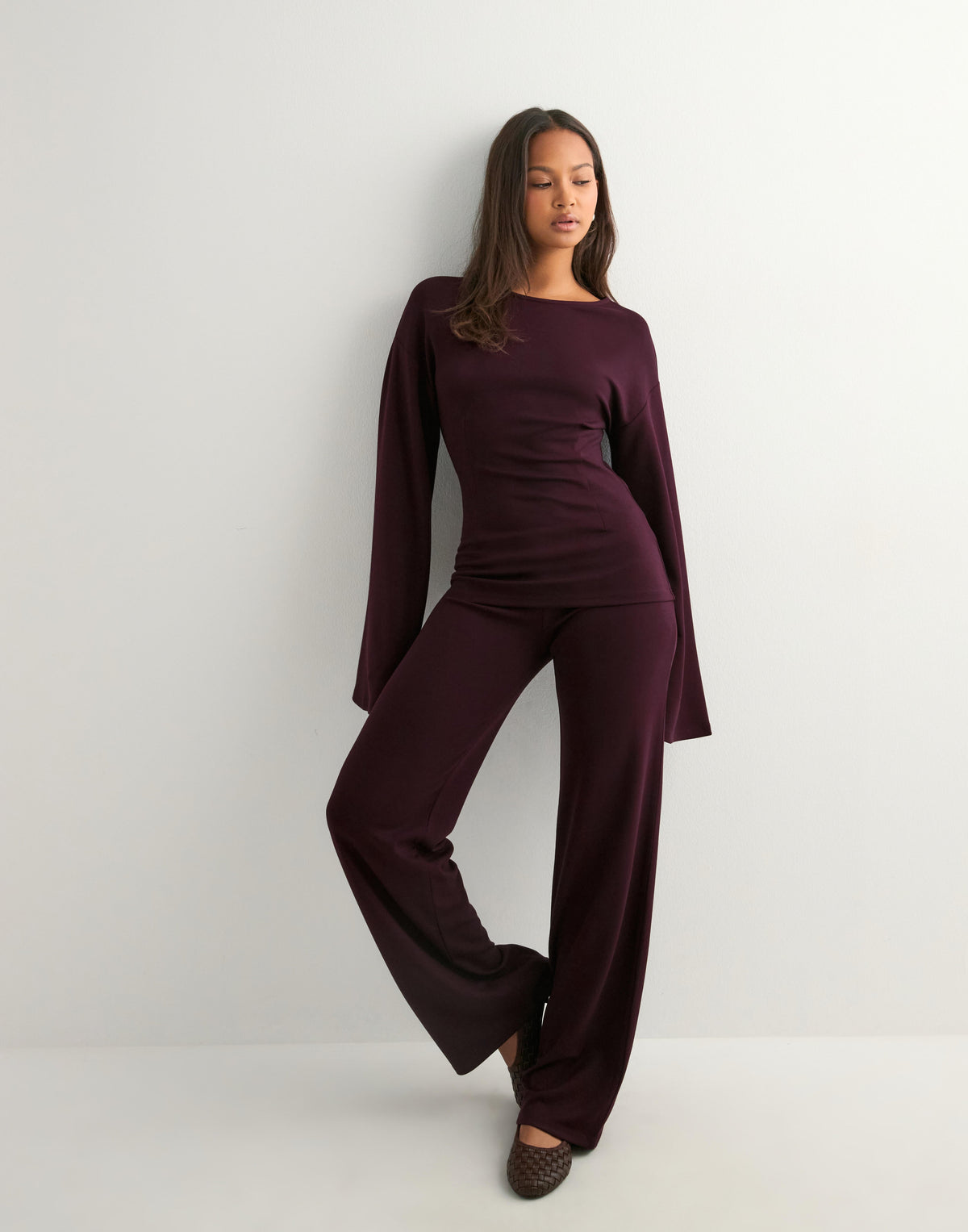 Elyana - Louise Sweat Set BURGUNDY