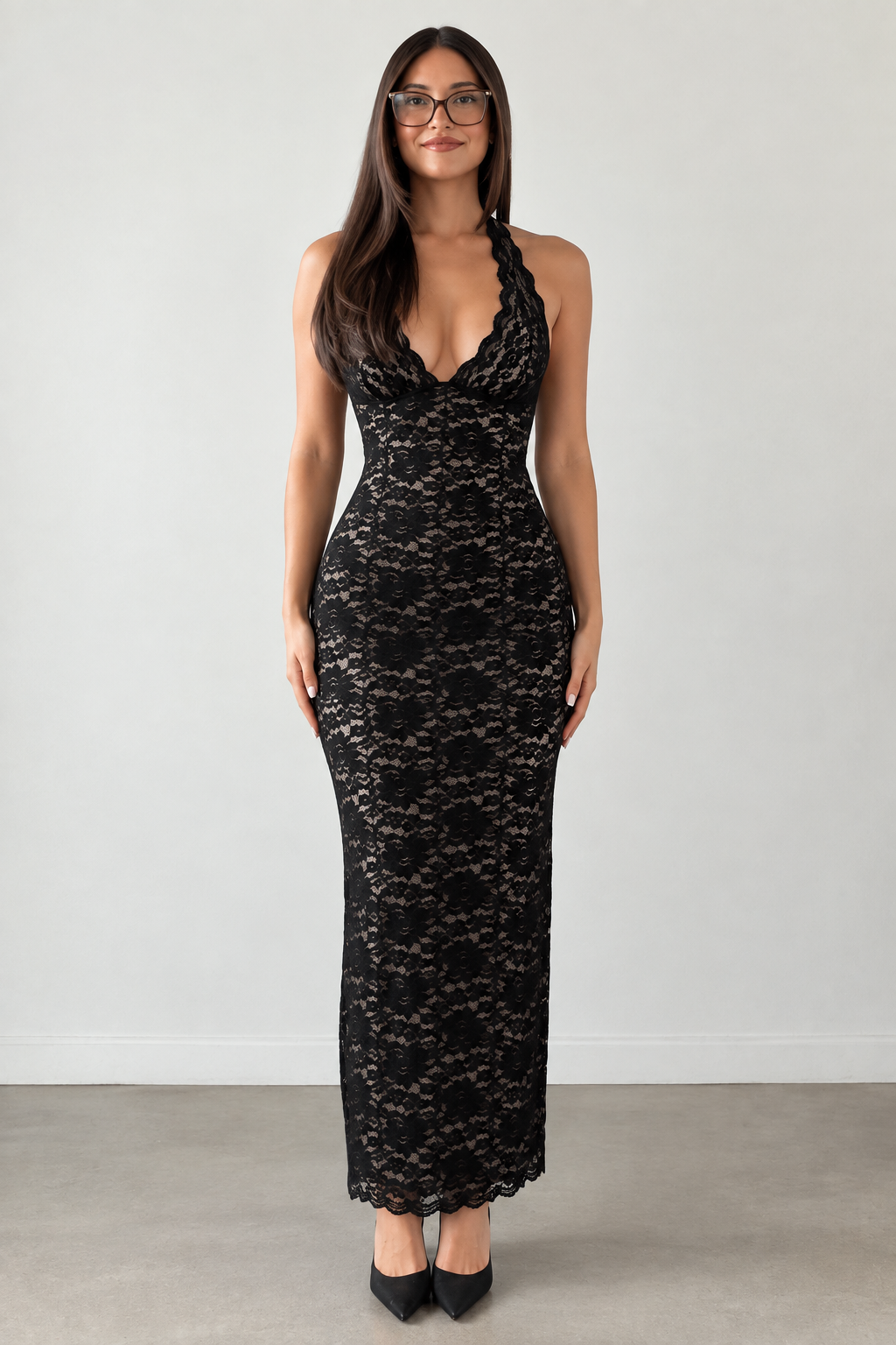 Elyana - Sofia Lace Maxi Dress