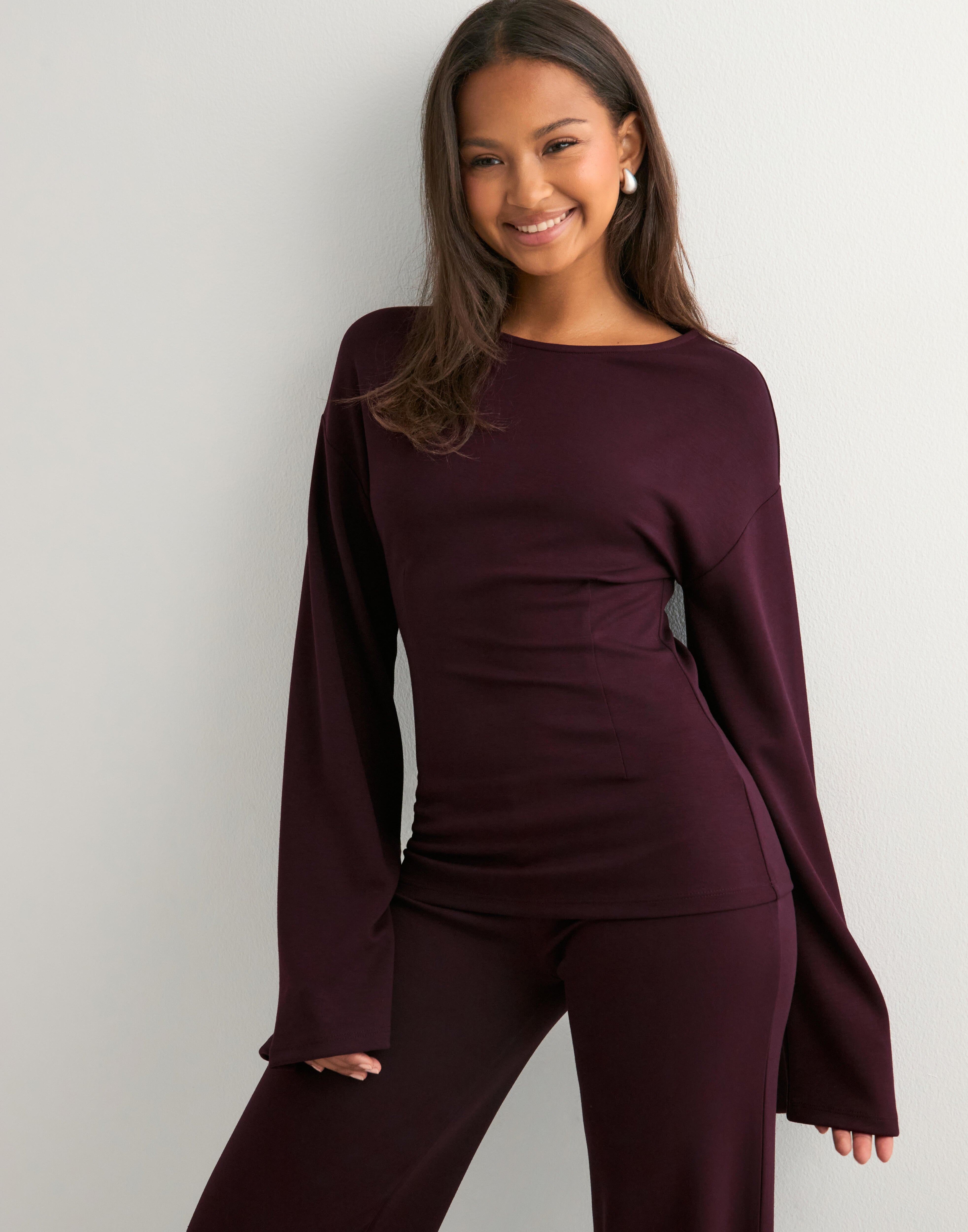 Elyana - Louise Sweat Set BURGUNDY