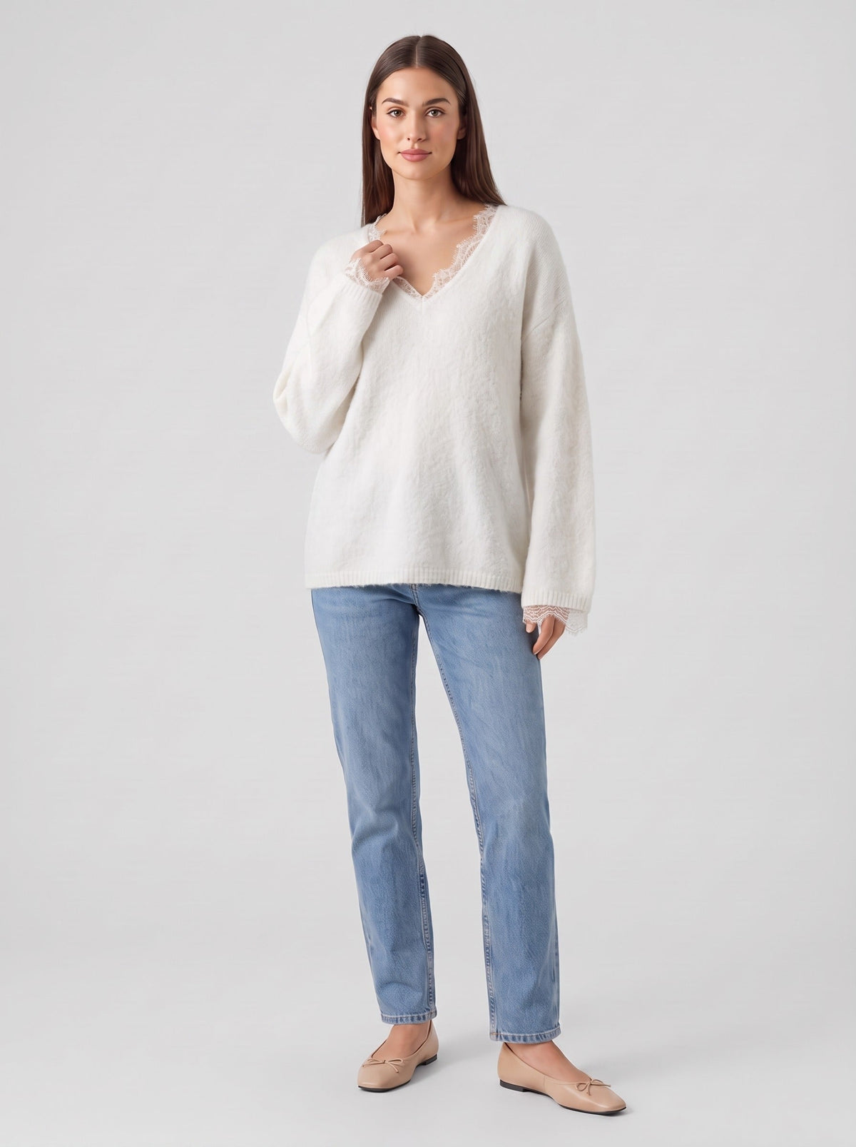 Elyana - Célestine Sweater WHITE