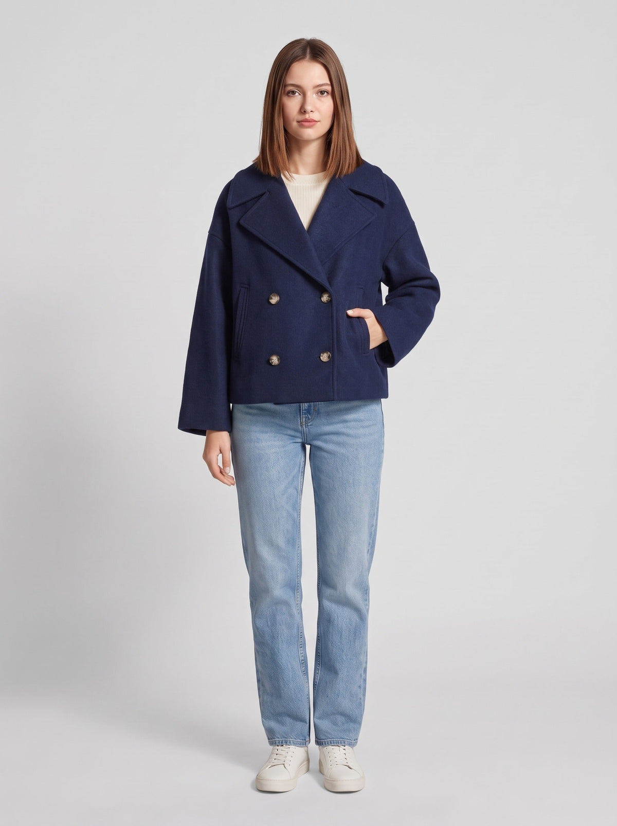 Elyana - Chloe Coat NAVY