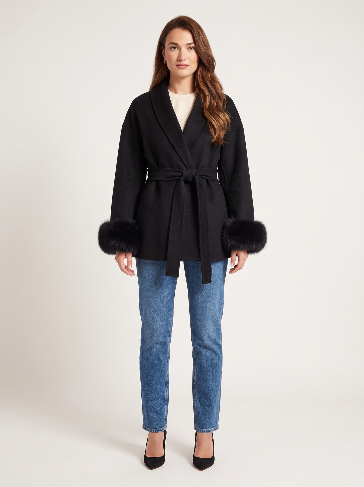 Elyana - Nemali Coat black face